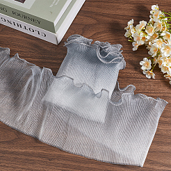 5 Yards plissiertes Spitzenband aus Polyester&nbsp;OCOR-GF0004-84E
