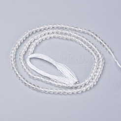 Chapelets de perles en cristal de quartz naturel&nbsp;X-G-D166-A-3mm