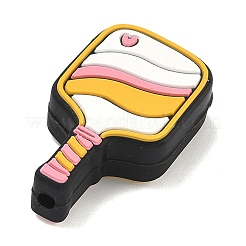 Силиконовые декоративные бусины на тему пиклбола&nbsp;SIL-A012-03D