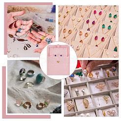 Конверты для украшений из микрофибры подарочные пакеты с кнопкой&nbsp;ABAG-WH0032-104B