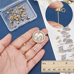 20 шт. латунные серьги-гвоздики&nbsp;KK-AR0004-42