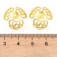 Полые латунные колпачки для бусинок KK-G502-10G