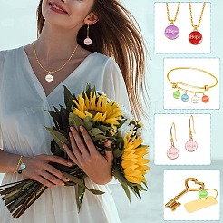 40шт 8 цвета сплава эмалевые подвески ENAM-CJ0004-64