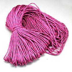 7 Inner Cores Polyester & Spandex Cord Ropes, for Rope Bracelets Making, Camellia, 4mm, about 109.36 yards(100m)/bundle, 420~500g/bundle