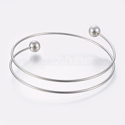 304 fabrication de bracelets en acier inoxydable, couleur inoxydable, 2-1/2 pouce (6.5 cm)