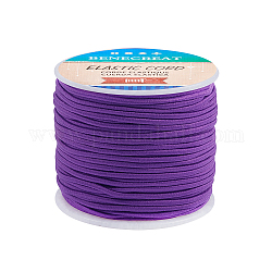 Cuerda elástica, Poliéster exterior y núcleo de látex, Violeta Azul, 2mm, aproximamente 50 m / rollo, 1 rollo / caja