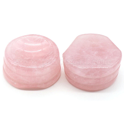 Supporto per base espositiva in quarzo rosa naturale per cristallo, supporto sfera di cristallo, 2.7x1.2cm