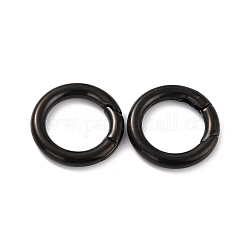 304 acero inoxidable anillos de la puerta de primavera, o anillos, anillo, electroforesis negro, 6 calibre, 24x4mm, diámetro interior: 16 mm