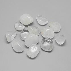 Natürlichem Quarz-Kristall-Perlen, getrommelt Stein, Heilsteine für den Ausgleich eines Chakras, Kristalltherapie, kein Loch / ungekratzt, Nuggets, 7 mm, ca. 15~30x10~25x5~20 Stk. / 120 g