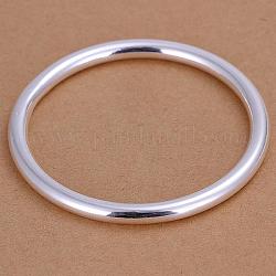 Серебряный цвет покрытый металлом браслет оптовая цена, серебристый цвет, 2-1/2 дюйм (6.5 см)