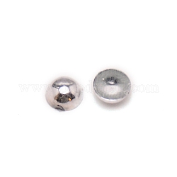 Kunststoff Cabochons, Nachahmung Perlen, Halbrund, gainsboro, 10 mm, 2000 Stück / Beutel