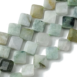 Brins de perles de jadéite du myanmar naturel, facette, losange, 10.5~11x10~11x4~4.5mm, Trou: 0.7mm, Environ 38 pcs/chapelet, 15.87'' (40.3 cm)