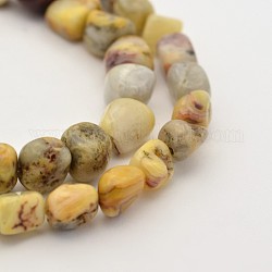 Chapelets de perles de pierre gemme naturelle, pierre roulée, 5~7mm, Trou: 5~7mm, environ 1 pouce