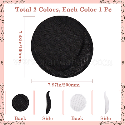 2шт 2 цвета имитация пеньковой шляпы эмбрион DIY-GF0009-72-1