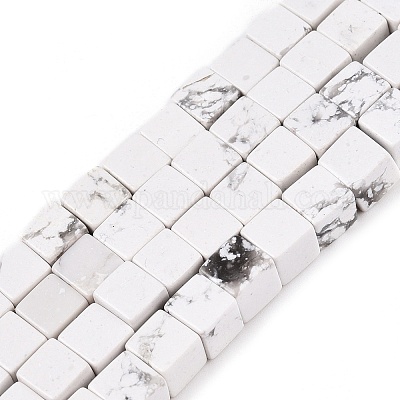 Природные Говлит бисер нитей G-T139-6x6-02A-1