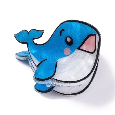 Милые мини-заколки для волос с акриловыми когтями в виде морских животных PHAR-A012-03B-1