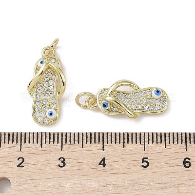 Латунные микро проложить кубического циркония подвески KK-L209-060G-01-1