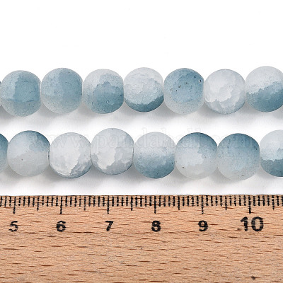 Стеклянные бусины кракле X1-GLAA-N009-10mm-06-1