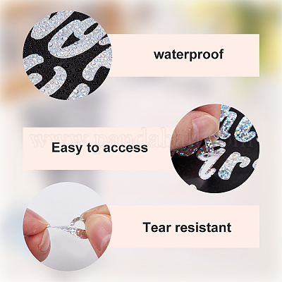 Самоклеящиеся этикетки из ПВХ 3 цвета DIY-CP0011-35B-1