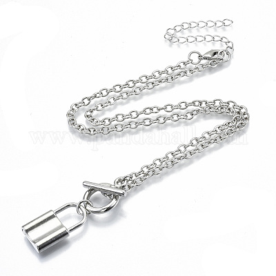 (продажа фабрики ювелирных изделий) ожерелья из цинкового сплава с подвеской NJEW-N047-001-RS-1