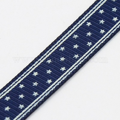 Звезда печатных Grosgrain ленты SRIB-G006-10mm-06-1