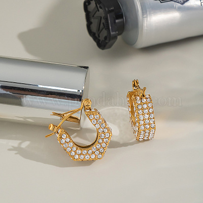 U-образные серьги-кольца из нержавеющей стали 304 DB0616-1