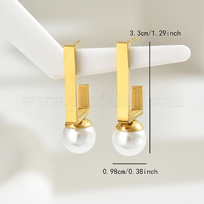 Круглые серьги-гвоздики из нержавеющей стали YH0662-1