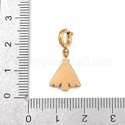 Подвесные украшения из эмали из нержавеющей стали 304 STAS-L304-02G-1