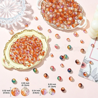 100шт хрустящие стеклянные бусины&nbsp;CCG-YW0001-19B-01-1