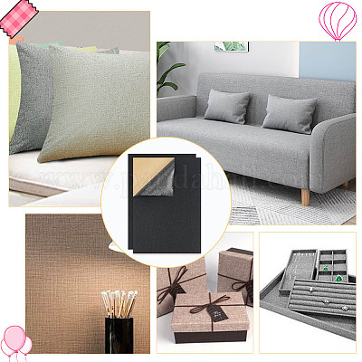 Самоклеящаяся льняная наклейка на стену DIY-WH0491-17C-1