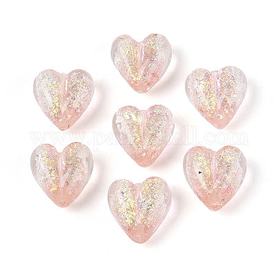 Нити из фольгированных бусин лэмпворк ручной работы FOIL-T008-08D-1