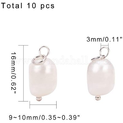 Подвески из натурального пресноводного жемчуга PEAR-PH0001-01-1