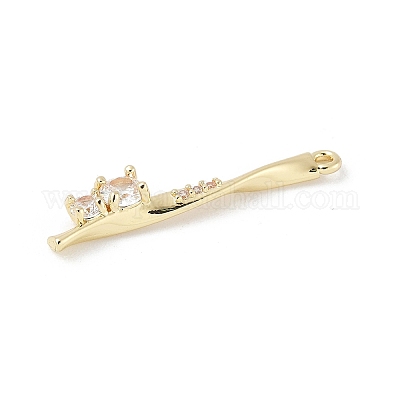 Латунные микро проложить кубического циркония подвески KK-M326-13A-G-1