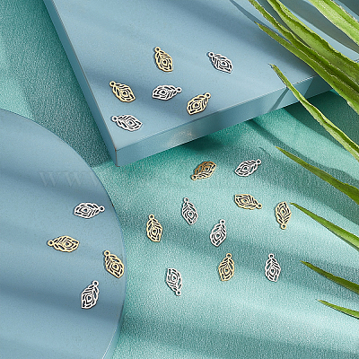 20 шт. 2 цвета 201 подвески из нержавеющей стали STAS-DC0008-12-1