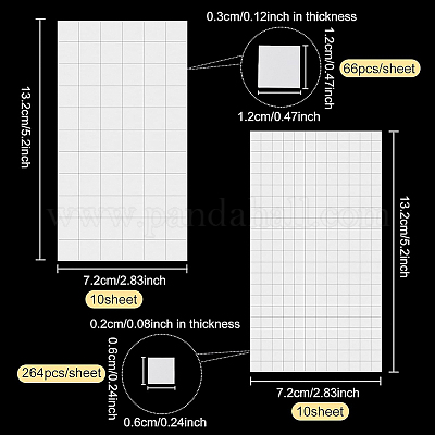 20 лист 2-х видов наклеек на пенопластовой подложке AJEW-BC0001-79-1