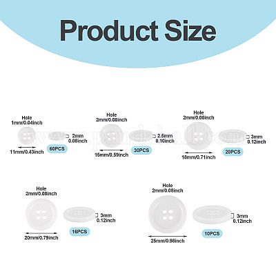 136 шт. 5 стильных смоляных кнопок RESI-TA0004-09B-1