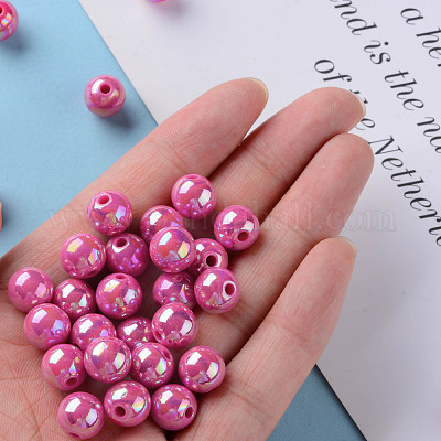 Непрозрачные акриловые бусины MACR-S370-D10mm-A13-1