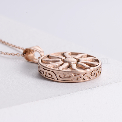 Винтажные ожерелья из нержавеющей стали с подвеской в виде солнца для мужчин OY6556-1