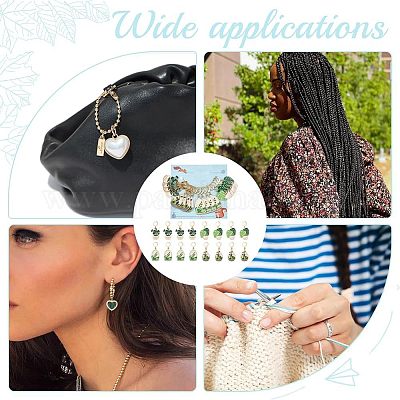 Подвесные маркеры для стежков из эмалированного сплава для горшечных культур HJEW-AB00476-1