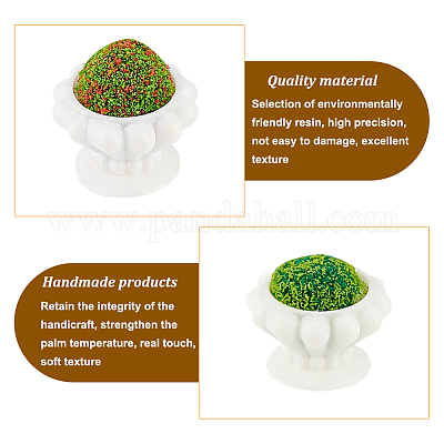 8шт 4 стиля имитация клумбы из смолы AJEW-GO0001-71-1