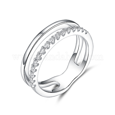 925 перстень из стерлингового серебра с паве из кубических цирконий DX9732-1-1