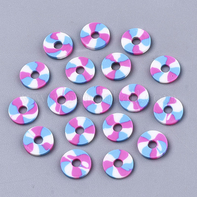 Полимерной глины ручной работы бисер нитей CLAY-R091-8mm-01-1