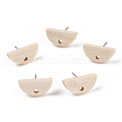 Фурнитура для серег из ясеня EJEW-N017-011N-1