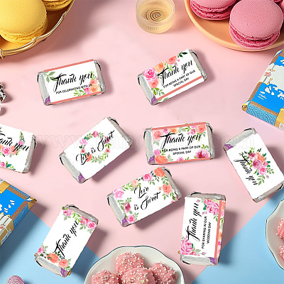 Самоклеящаяся мини-обертка для конфет из листовой бумаги DIY-WH0604-004-1