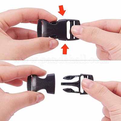 Pandahall elite pom пластиковые пряжки сбоку KY-PH0007-02-1