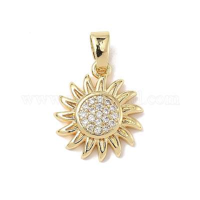 Латунные микро проложить кубического циркония подвески ZIRC-I356-16G-01-1