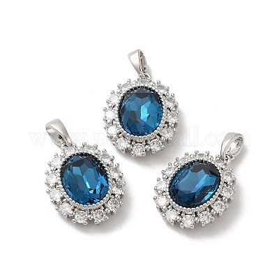 Латунные микро проложить кубического циркония подвески KK-M243-01P-1