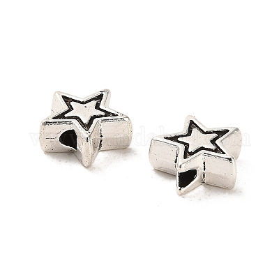 Сплавочные овальные бусины тибетского стиля  FIND-C043-030AS-1