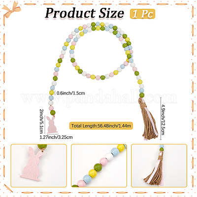 Деревянные бусины DIY-WH0888-777B-04-1