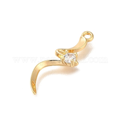 Латунные микро проложить кубического циркония подвески KK-M301-15G-1
